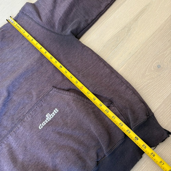 Carhartt vintage distressed l K132 pullover hoodie size large brown - Picture 7 of 11